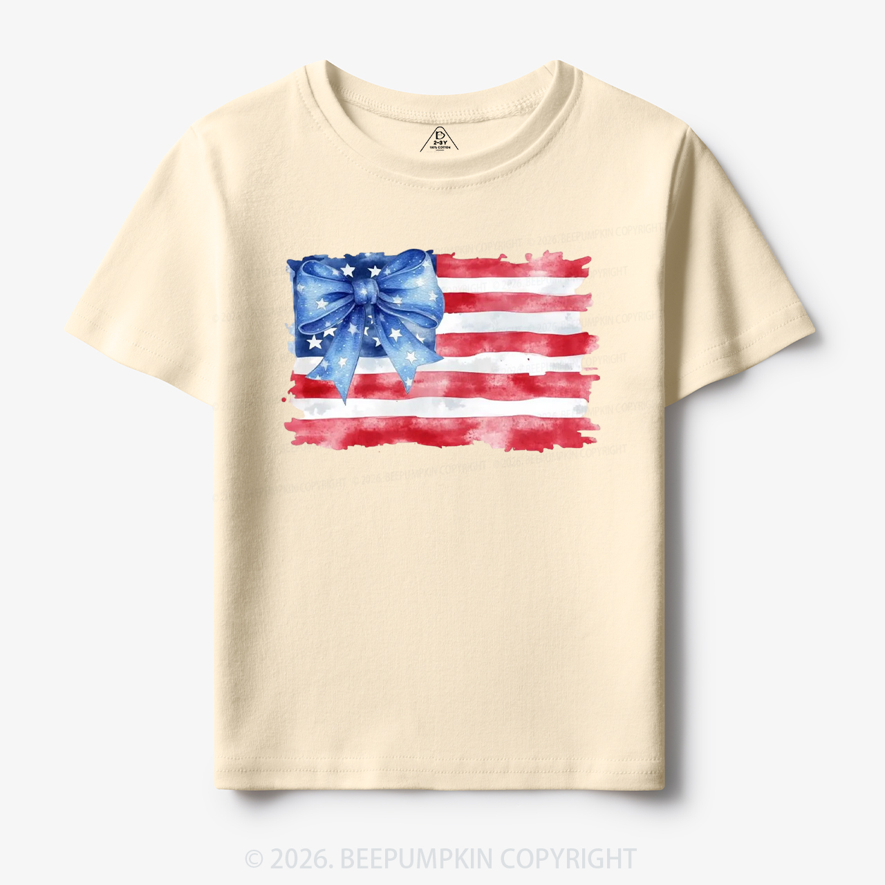 4th of July American Flag Toddler&Kid's Tees