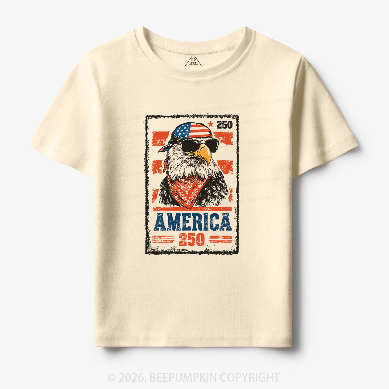 250th American Eagle 4th of July Toddler&Kid's Tees