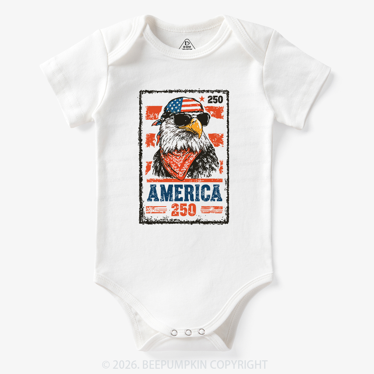 250th American Eagle 4th of July Bodysuit