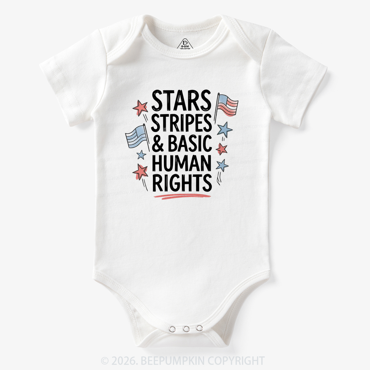 Stars Stripes Patriotic 4th Of July Bodysuit