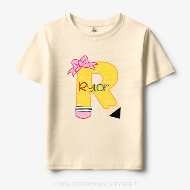 Personalized Pencil Back To School Shirt 