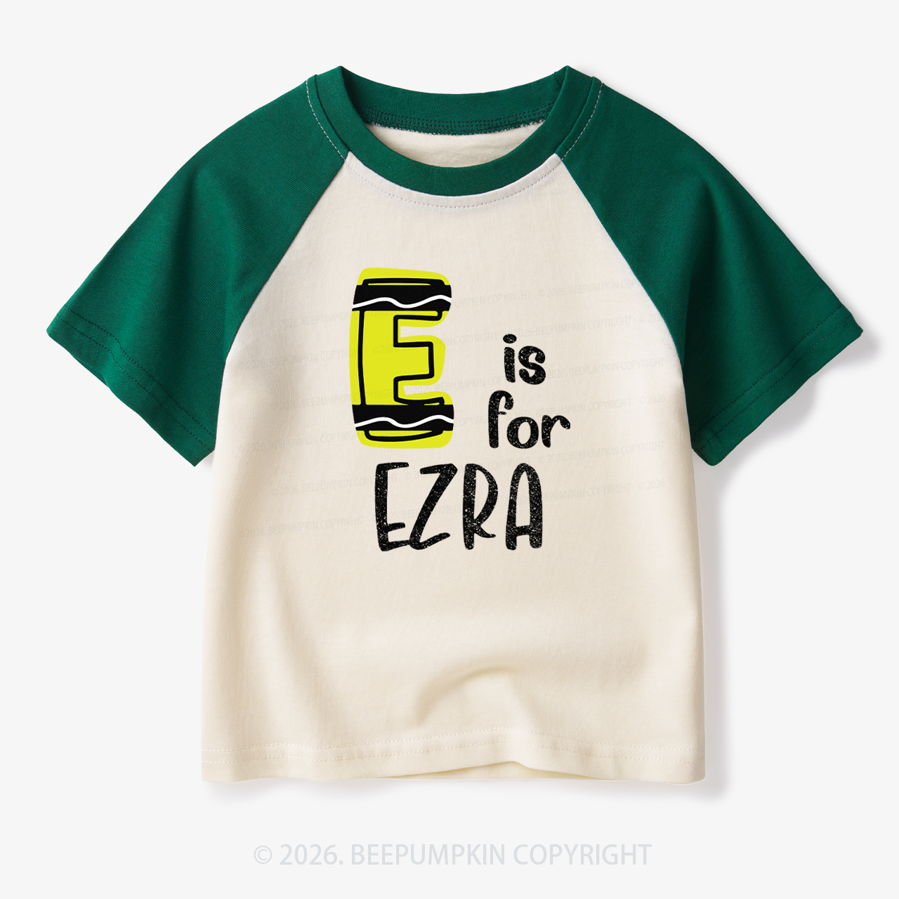 Personalized Name First Day Of school Toddler&Kids Retro Raglan T-shirt