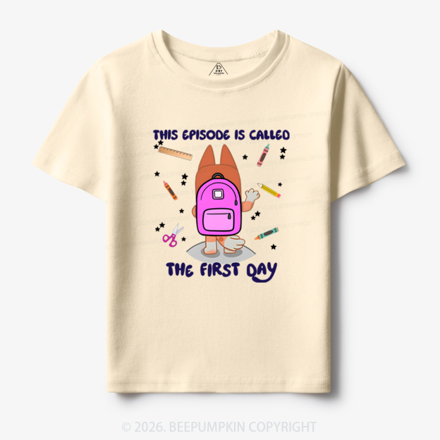 Personalized Back To School Dog Toddler&Kids Tees