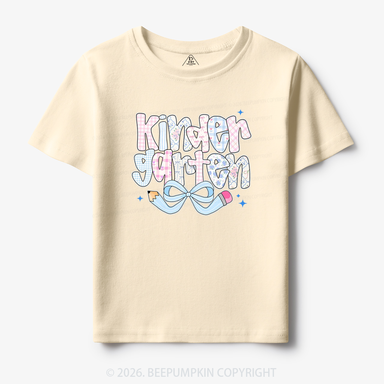 Personalized Preppy Back To School Coquette Pencil Bow Toddler&Kid's Tees