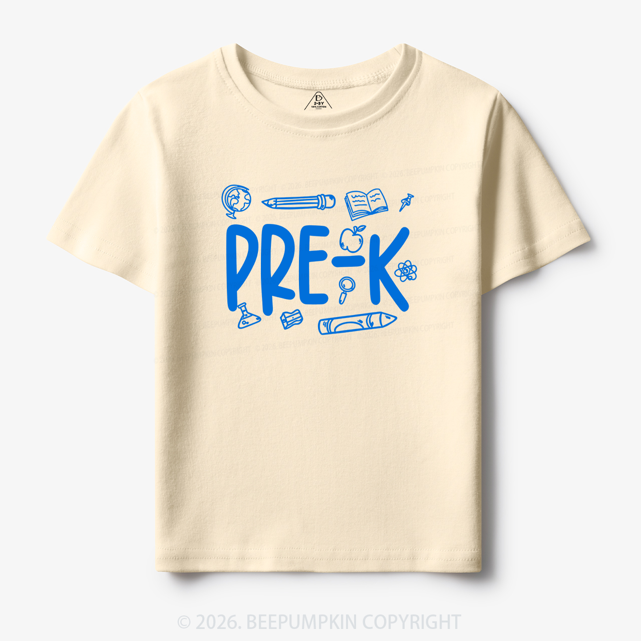 Personalized Preppy Back To School Doodles Toddler&Kid's Tees