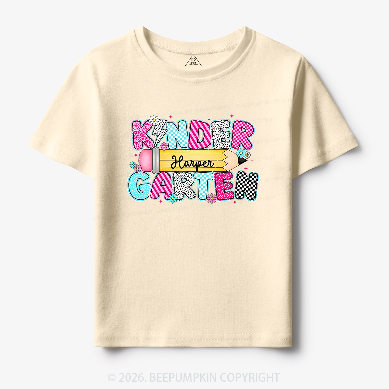 Personalized Kindergarten Name Back To School Toddler&Kid's Tees