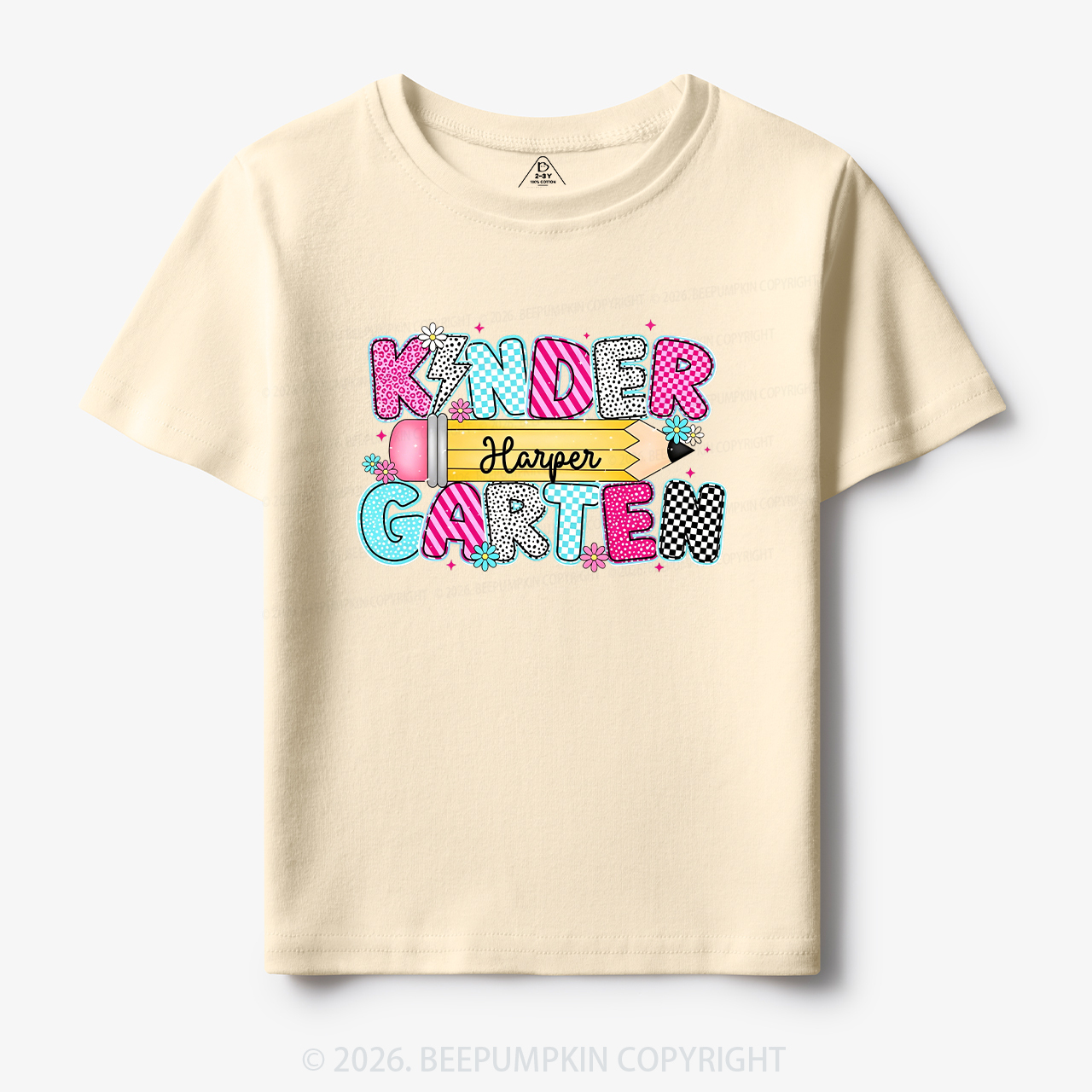 Personalized Kindergarten Name Back To School Toddler&Kid's Tees