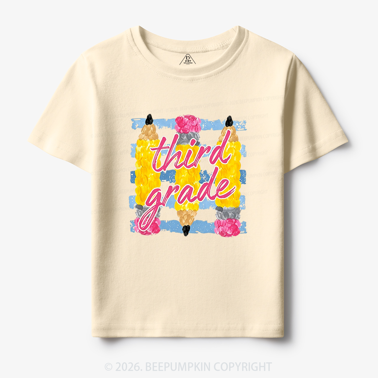 Personalized Grade Colors Stripes Back to School Toddler&Kid's Tees
