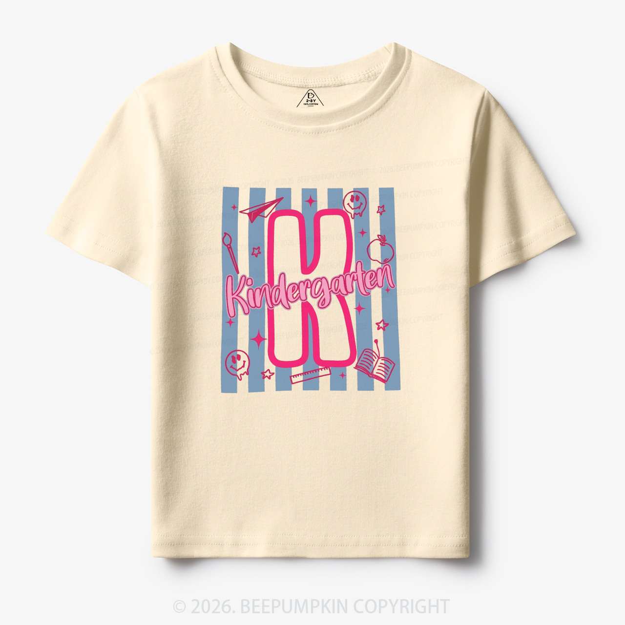 Preppy Stripes Kindergarten Back to School Toddler&Kid's Tees