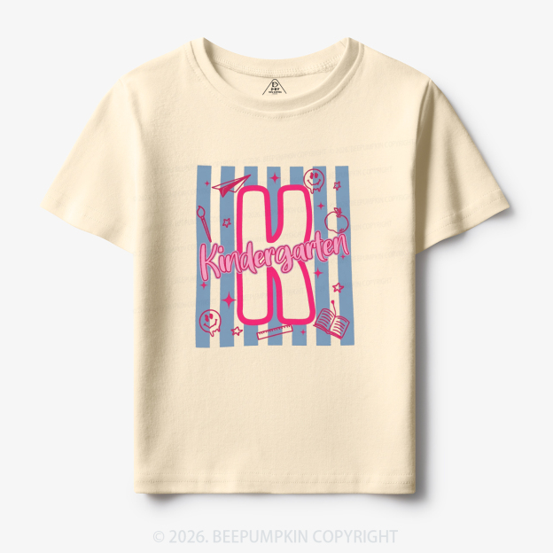 Preppy Stripes Kindergarten Back to School Toddler&Kid's Tees