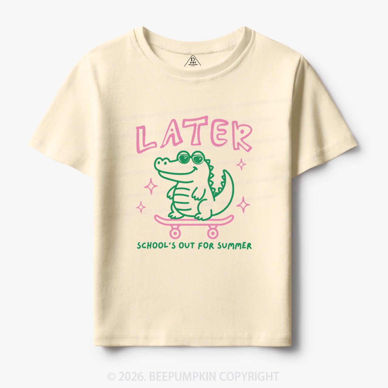 Later School's Out For Summer Alligator Toddler&Kid's Tees
