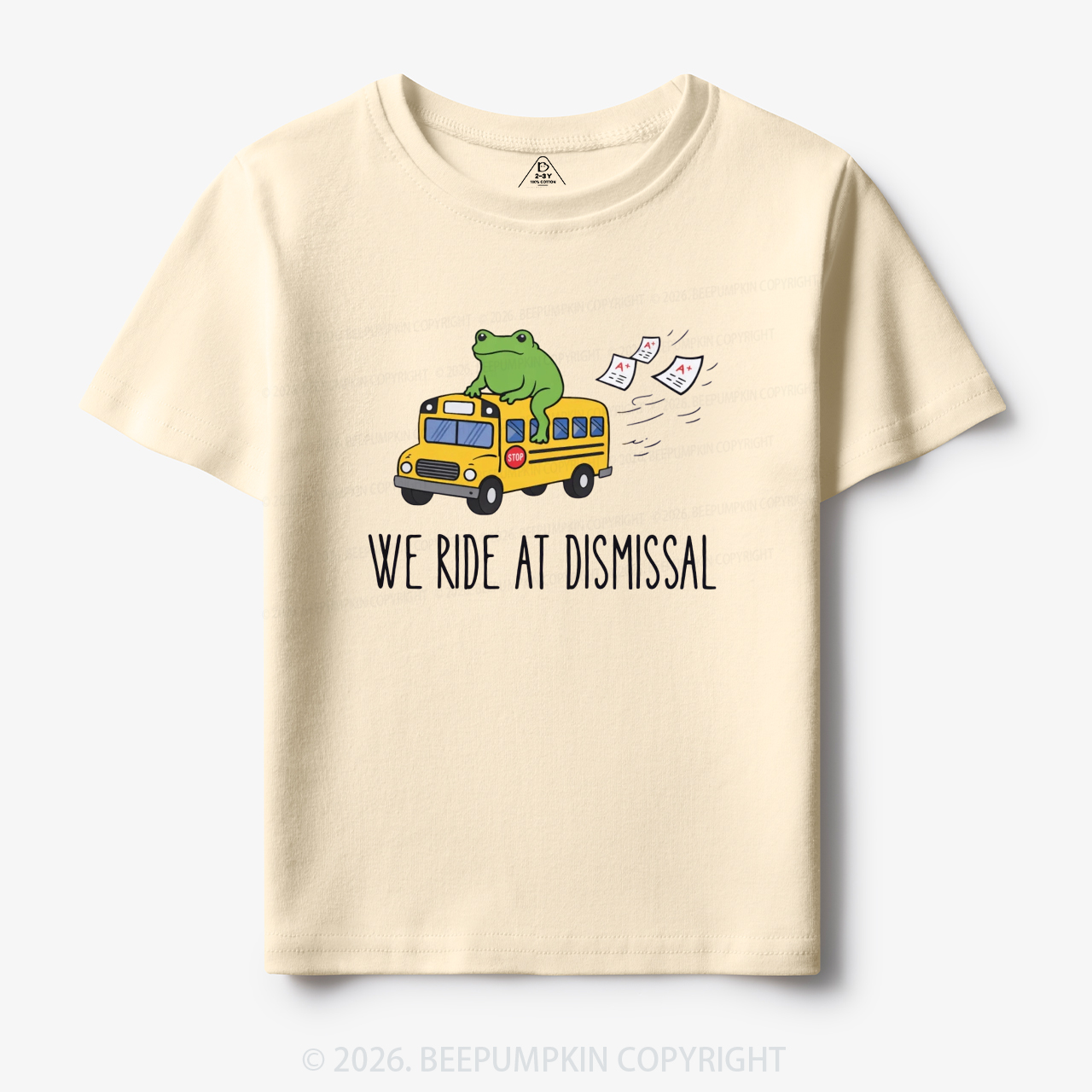 Funny Frog We Ride At Dismissal Toddler&Kid's Tees