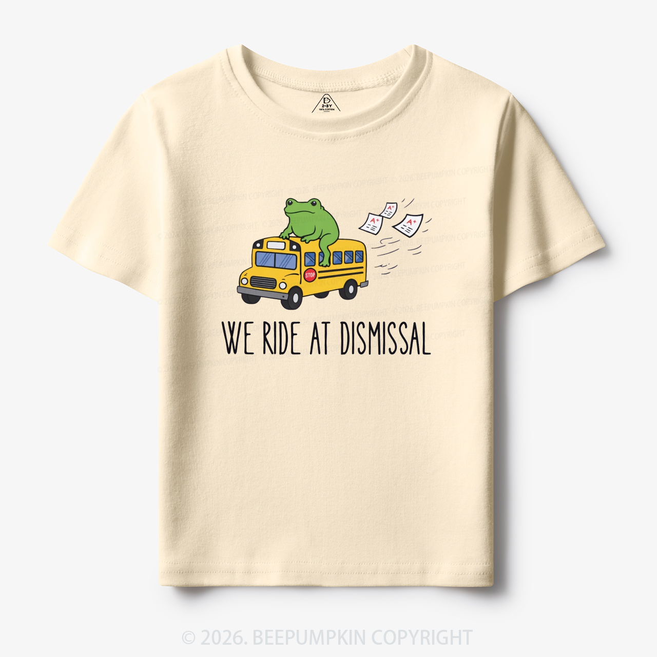 Funny Frog We Ride At Dismissal Toddler&Kid's Tees