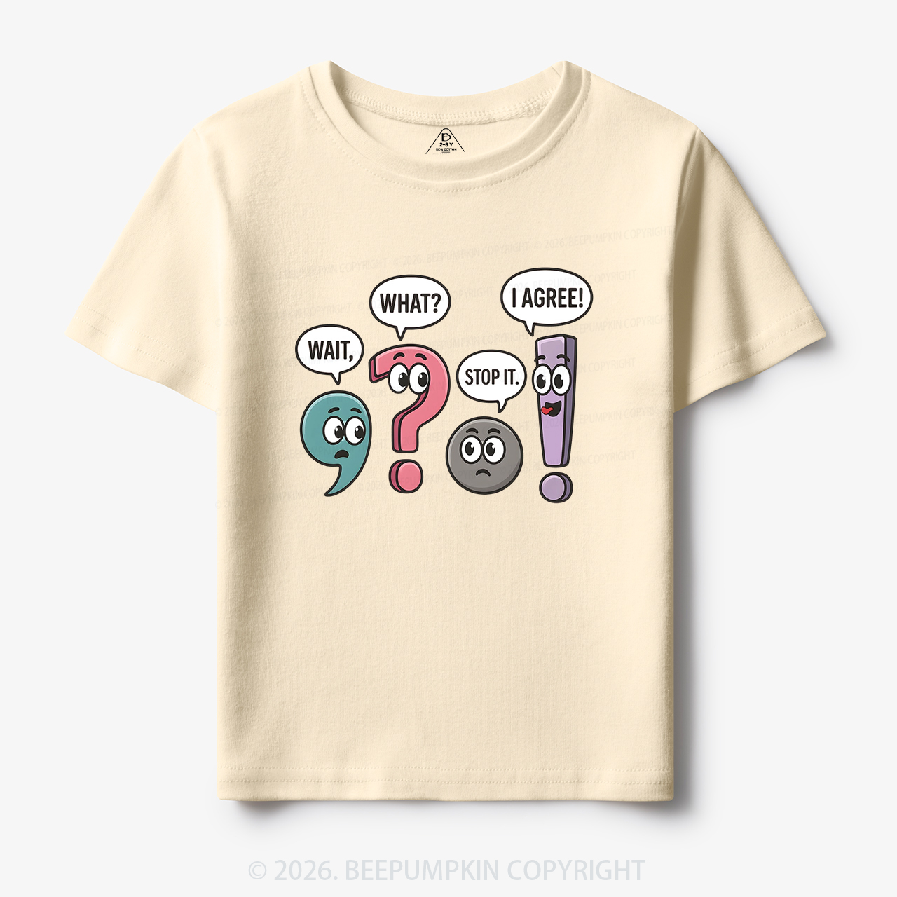 Funny Punctuation Back to School Toddler&Kid's Tees