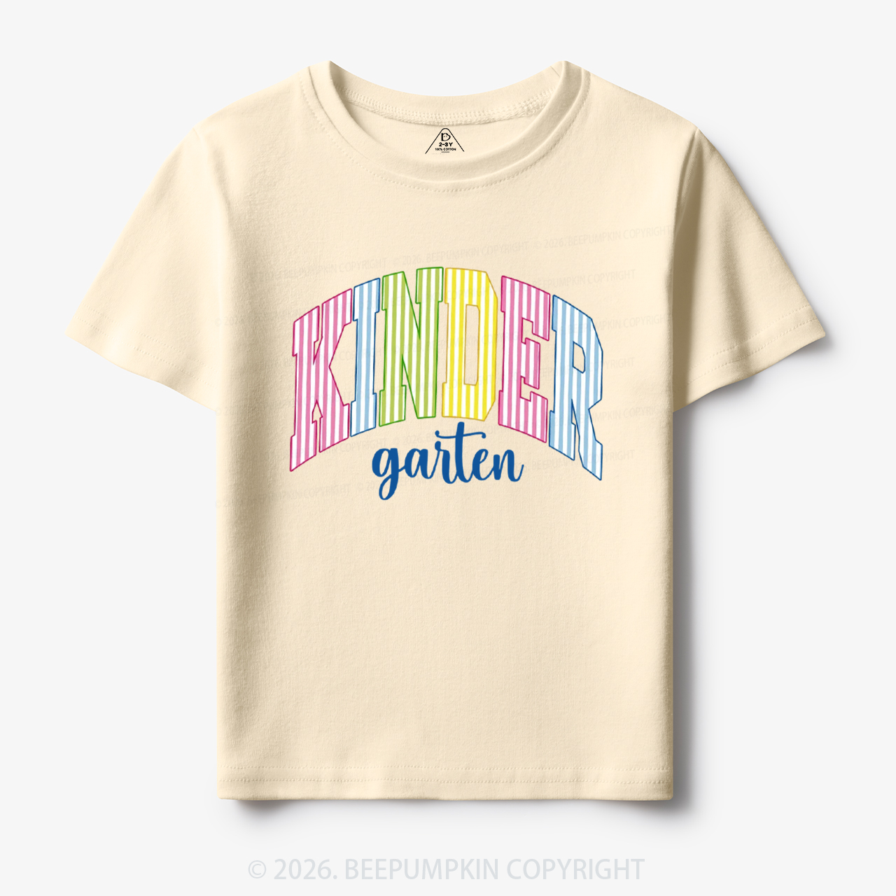 Colors Kindergarten Stripes Back to School Toddler&Kid's Tees
