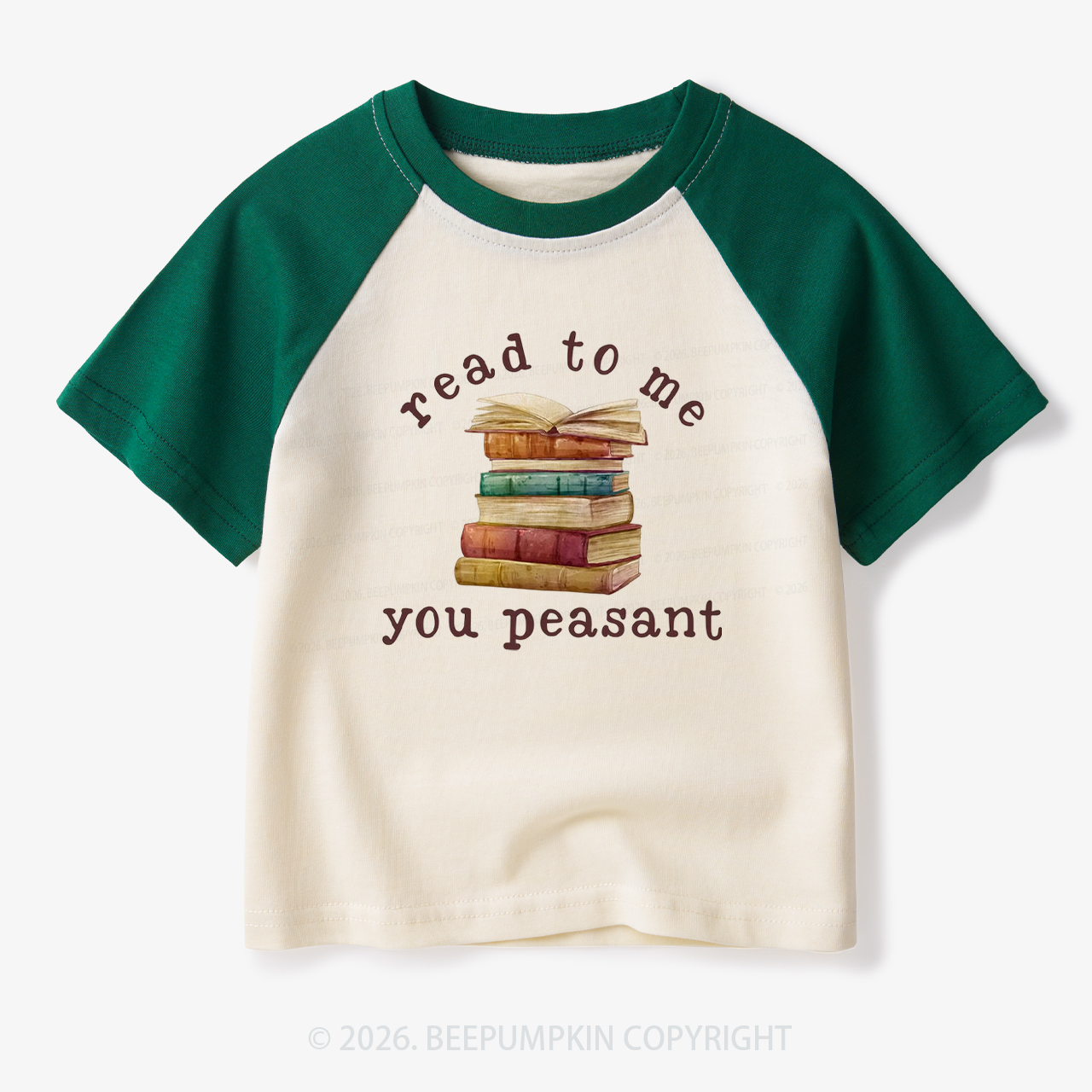 Read To Me You Peasant Toddler&Kids Retro Raglan T-shirt