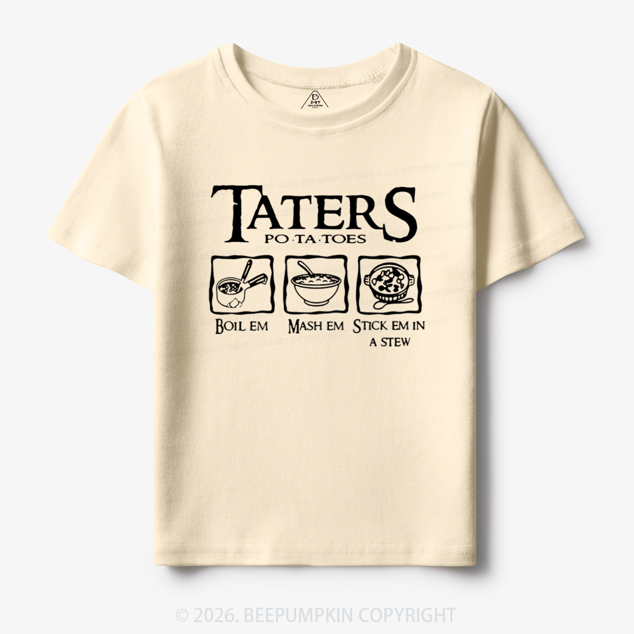 Taters Potatoes Funny Toddler&Kid's Tees