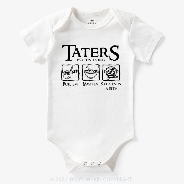 Taters Potatoes Funny Bodysuit