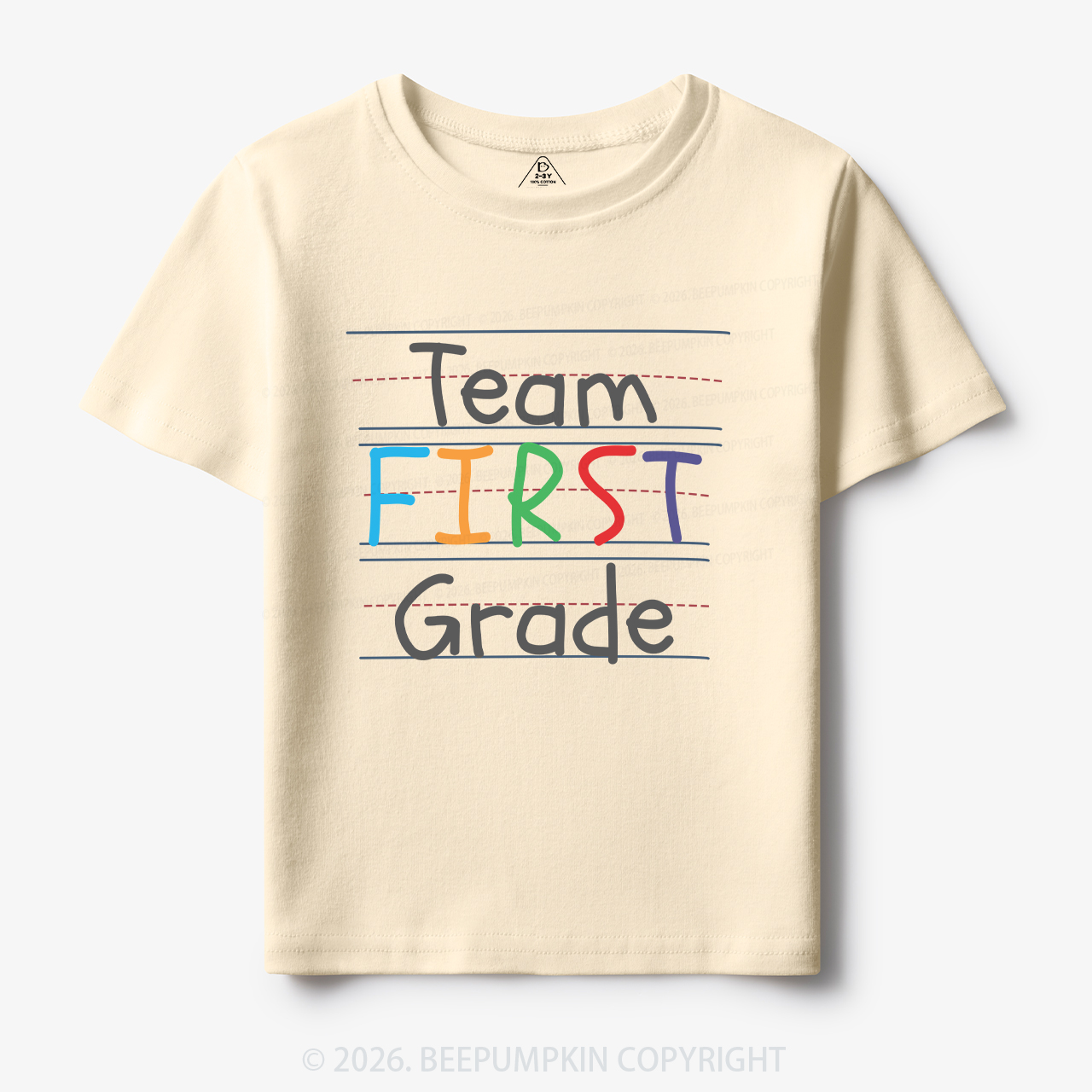 Team First Grade Back To School Kids T-shirts