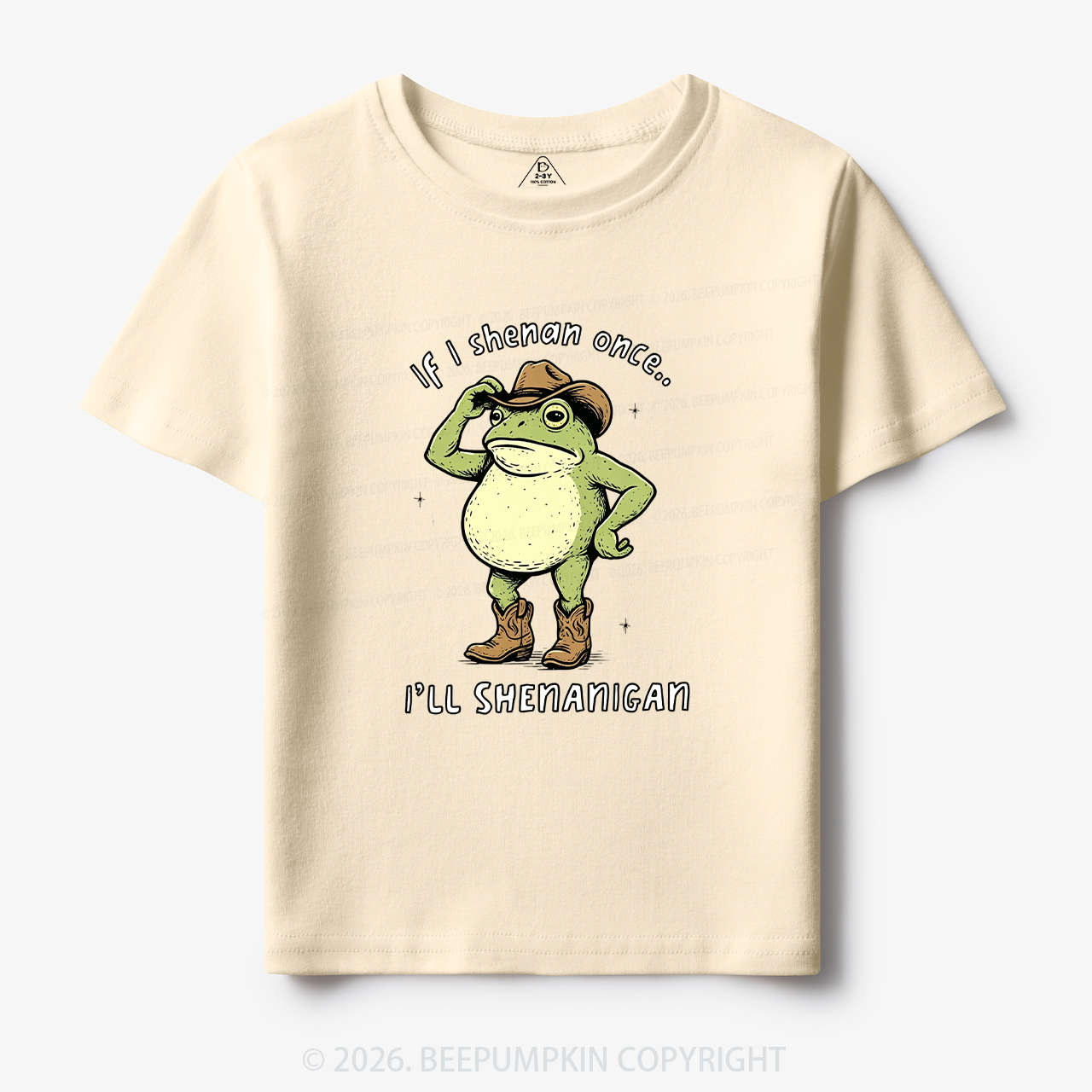 Funny Frog If I Shenan Once I'll Shenanigan Toddler&Kid's Tees