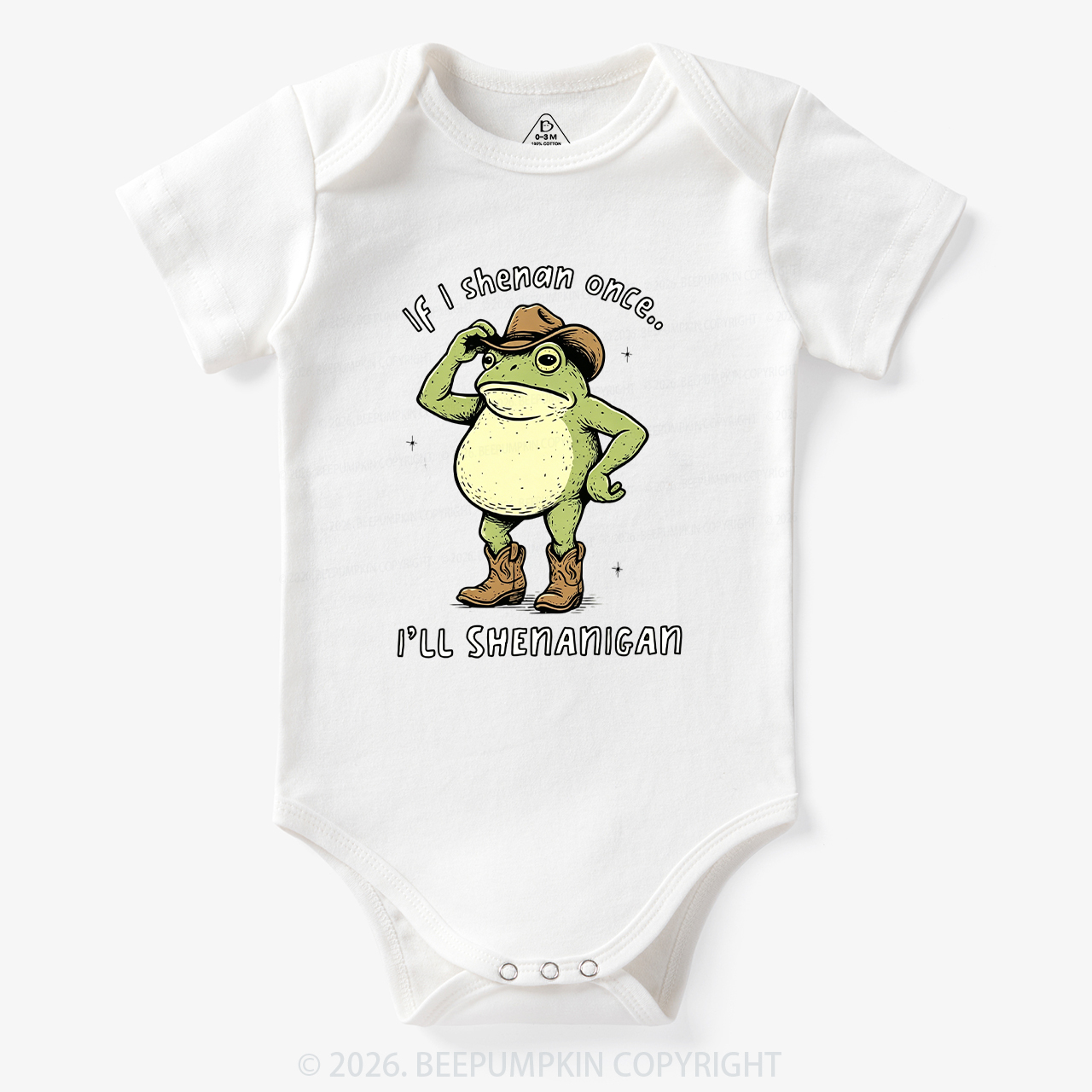 Funny Frog If I Shenan Once I'll Shenanigan Bodysuit