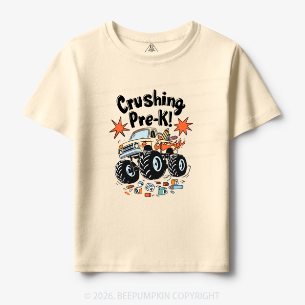 Crushing PreK Monster Truck Toddler&Kid's Tees