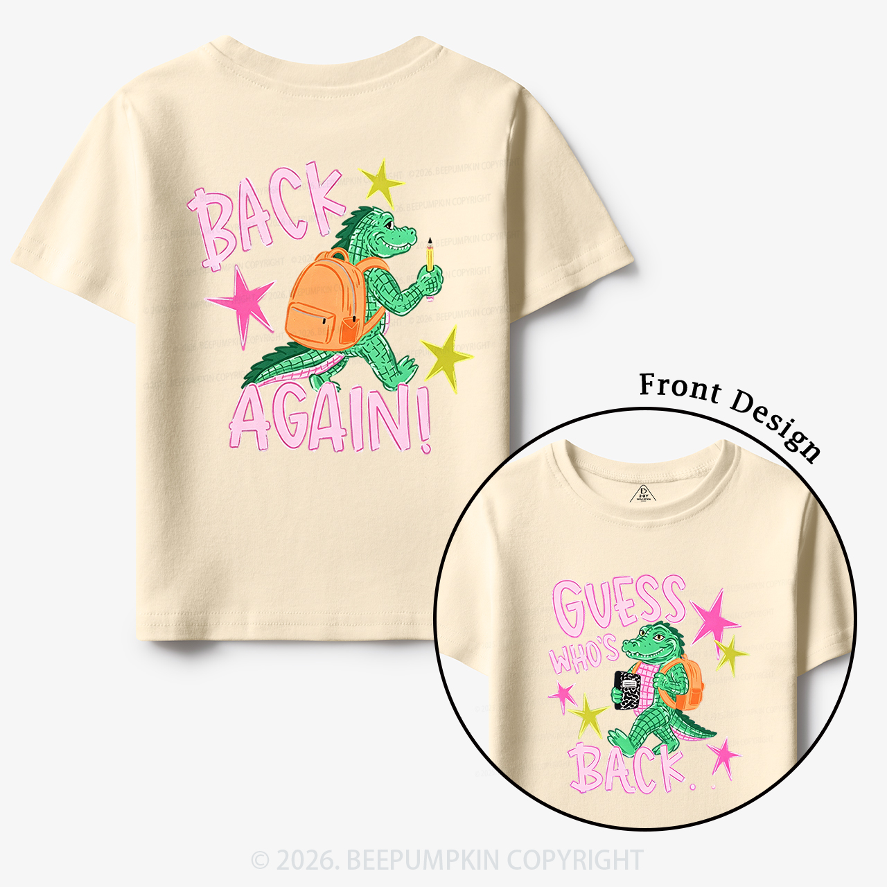 Guess Who's Back Funny Gator Back To School Toddler&Kid's Tees