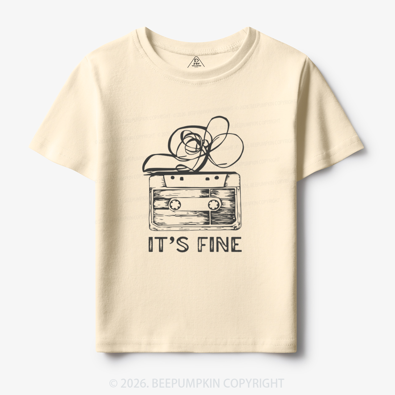 Retro Cassette Tape It’s Fine Toddler&Kid's Tees