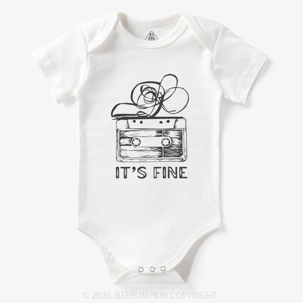 Retro Cassette Tape It’s Fine Bodysuit