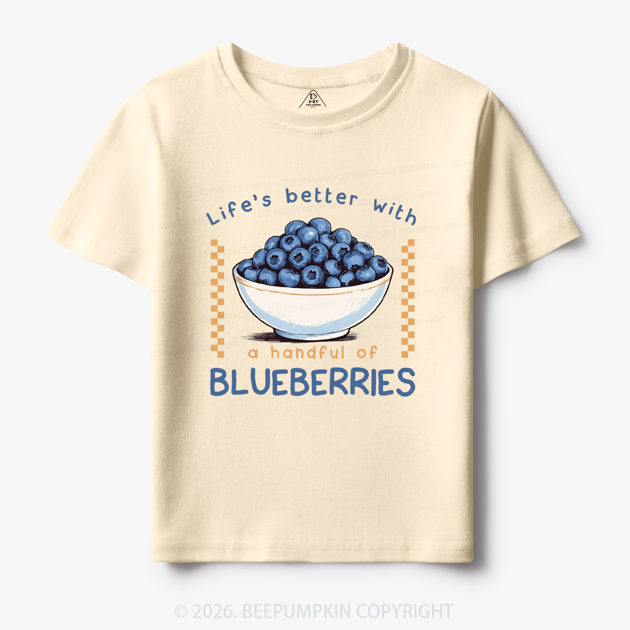 Life's better with a handful of Blueberries Funny Toddler&Kid's Tees