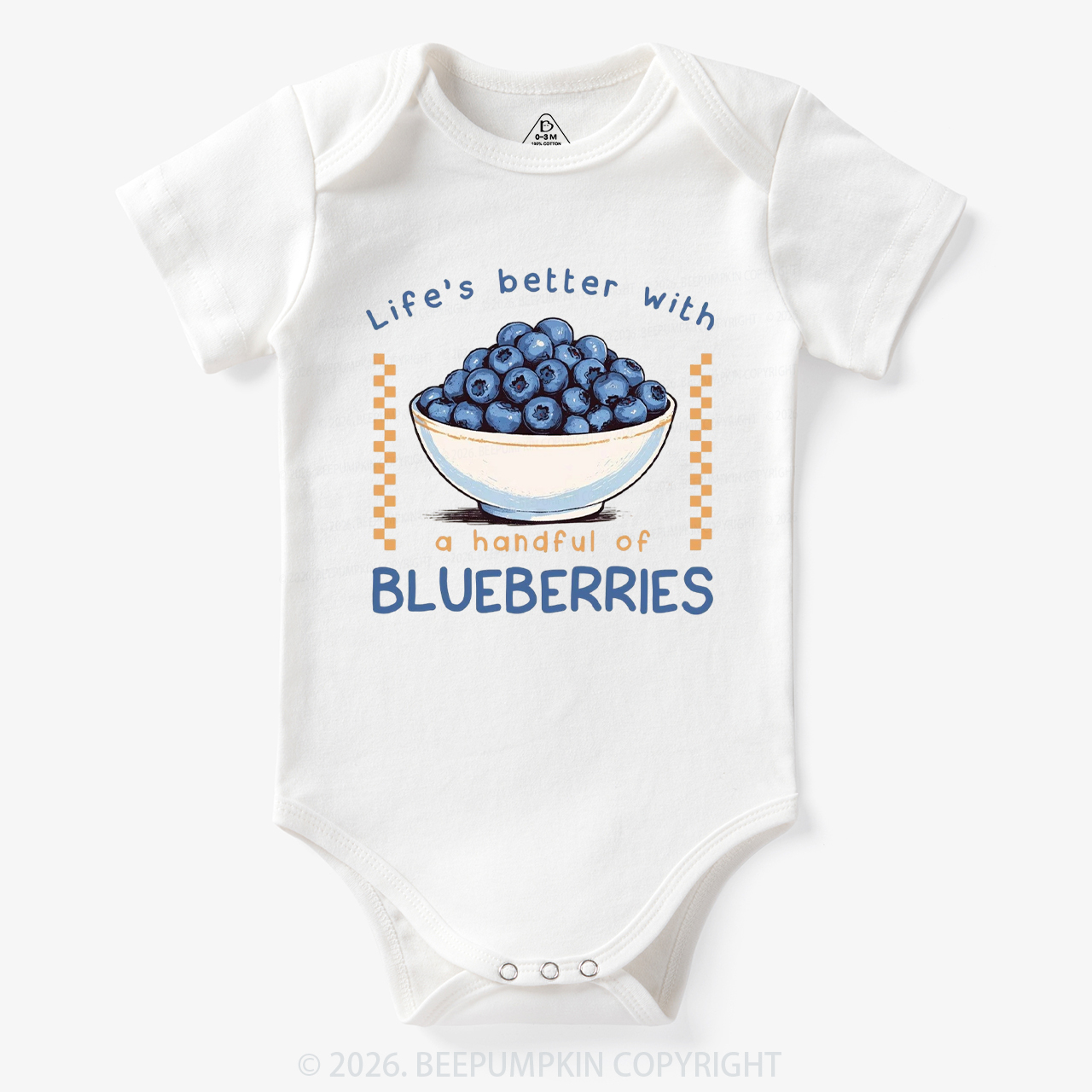 Life's better with a handful of Blueberries Funny Bodysuit