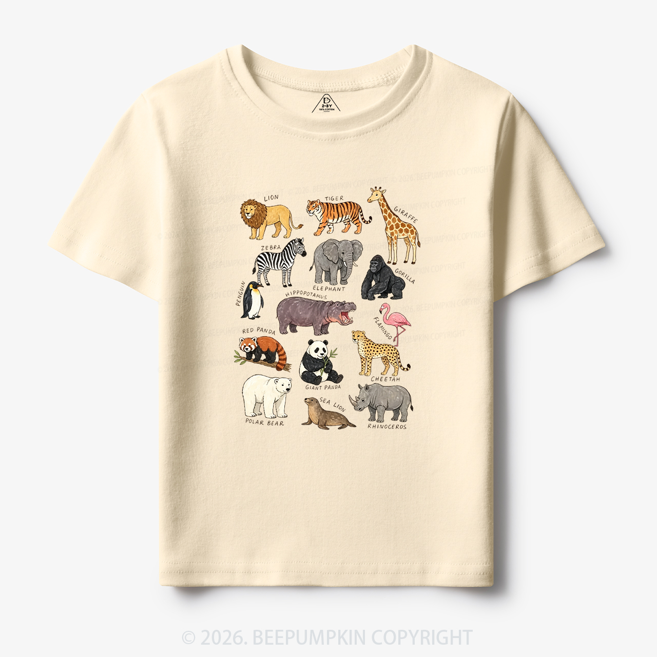 Zoo Animals Toddler&Kid's Tees