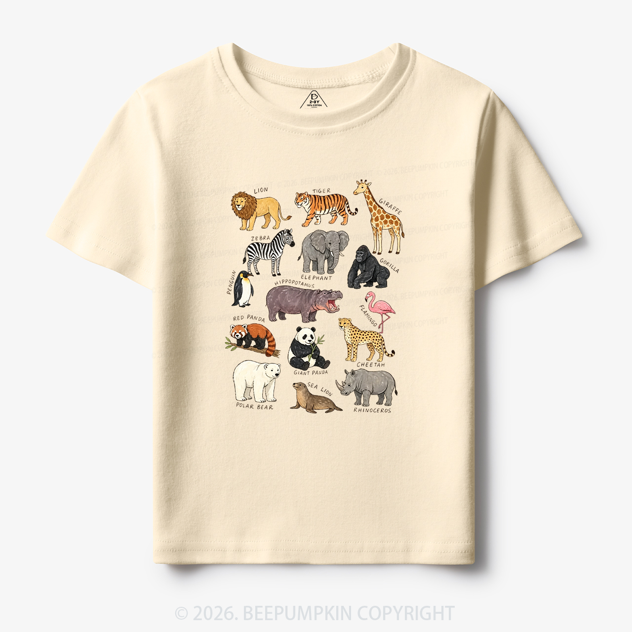 Zoo Animals Toddler&Kid's Tees