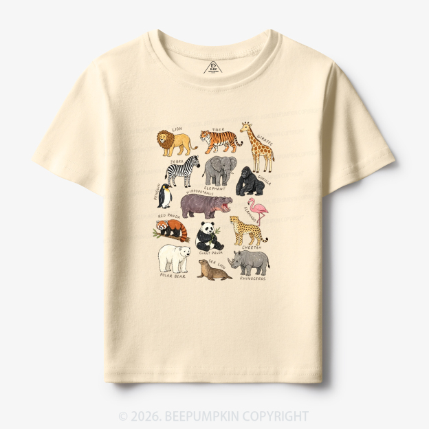 Zoo Animals Toddler&Kid's Tees