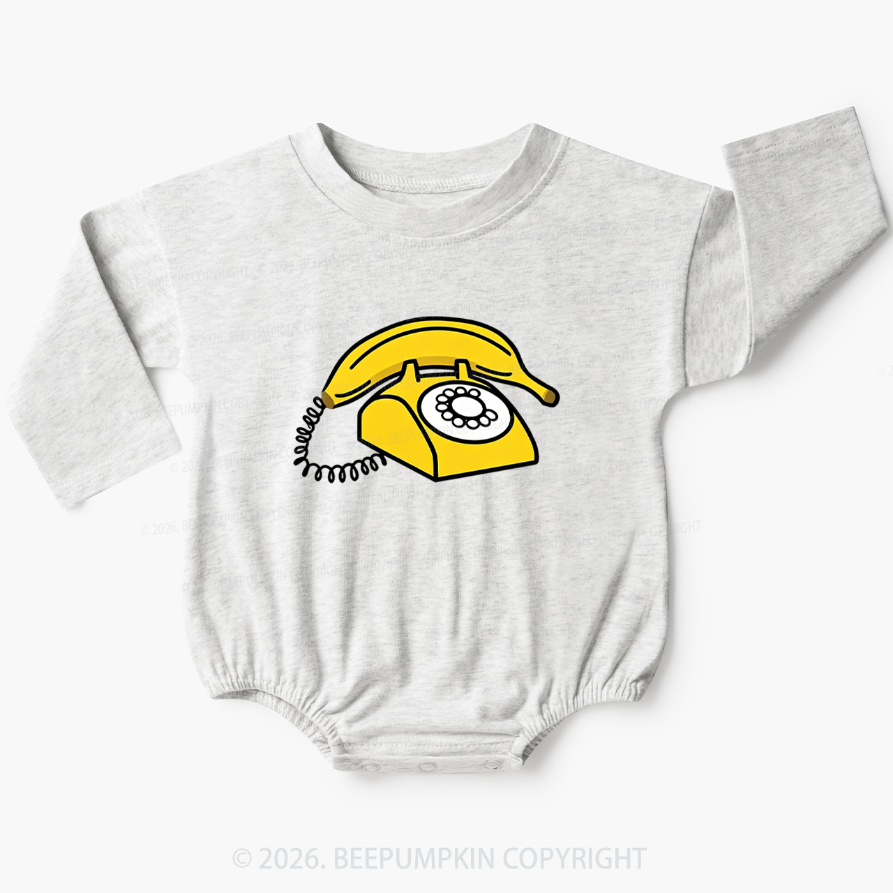Banana Phone Cute Funny Baby Bubble Romper