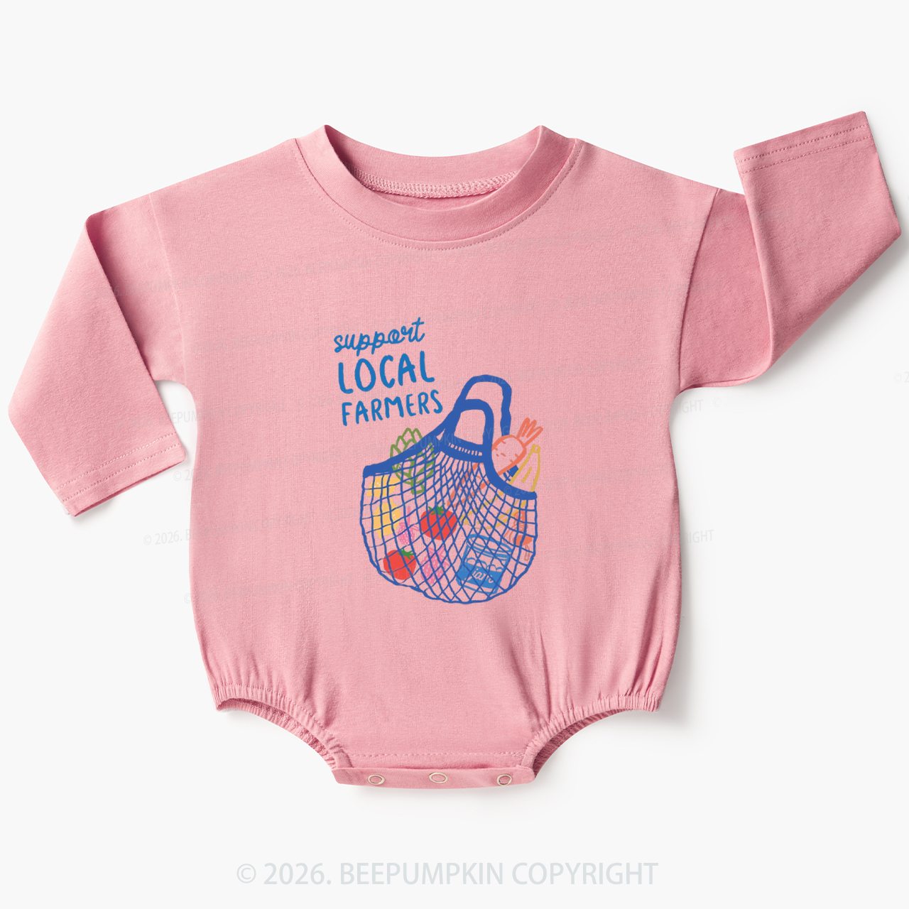 Local Farmers Market Baby Bubble Romper