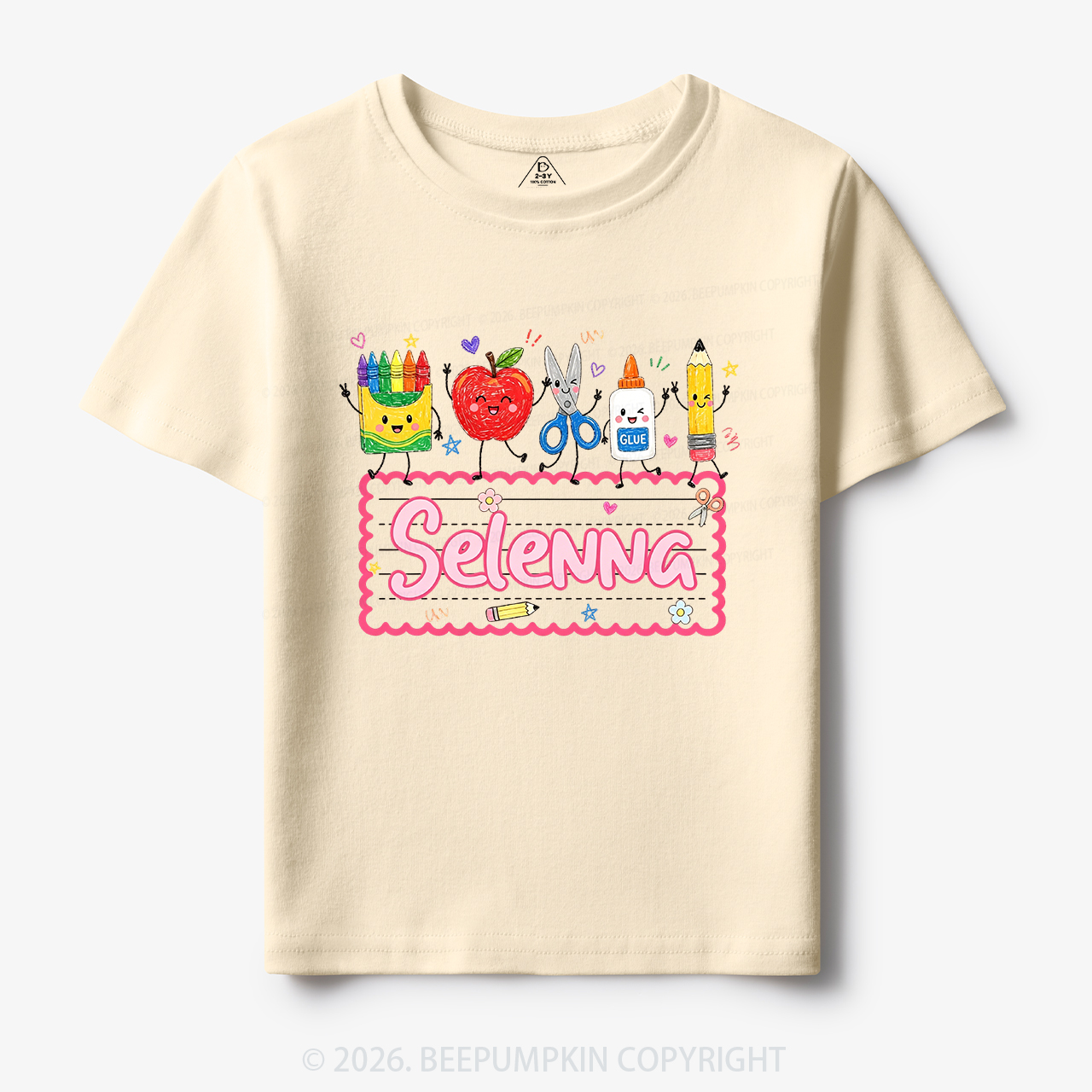 Personalized Back to School Doodle Name Toddler&Kid's Tees