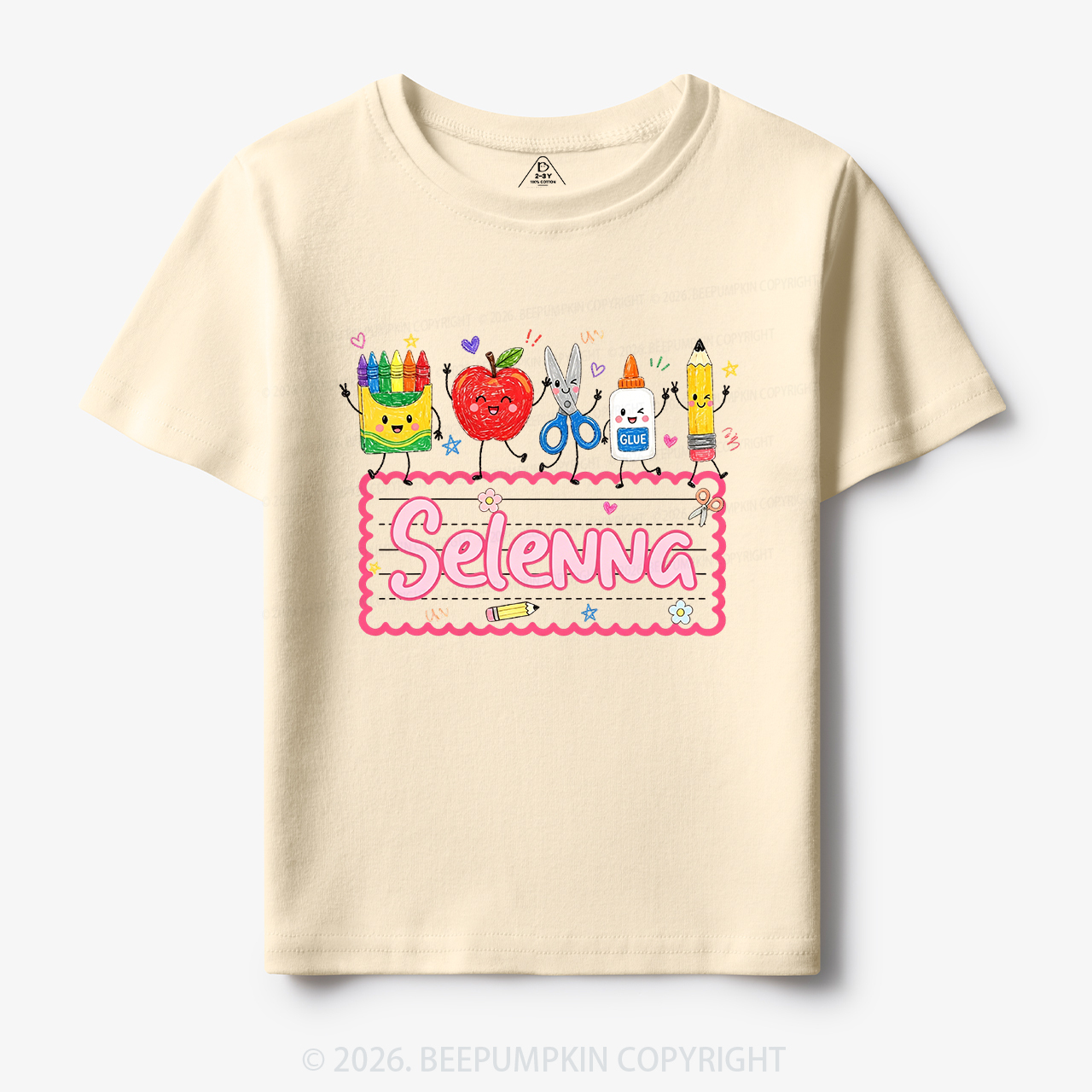 Personalized Back to School Doodle Name Toddler&Kid's Tees