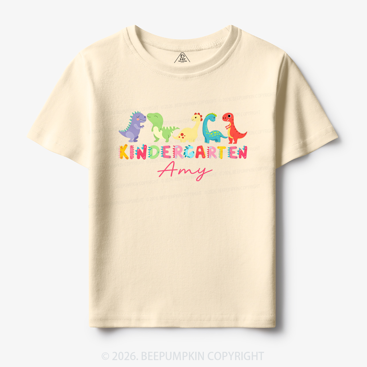 Personalized Name Dinosaur Kindergarten Toddler&Kid's Tees