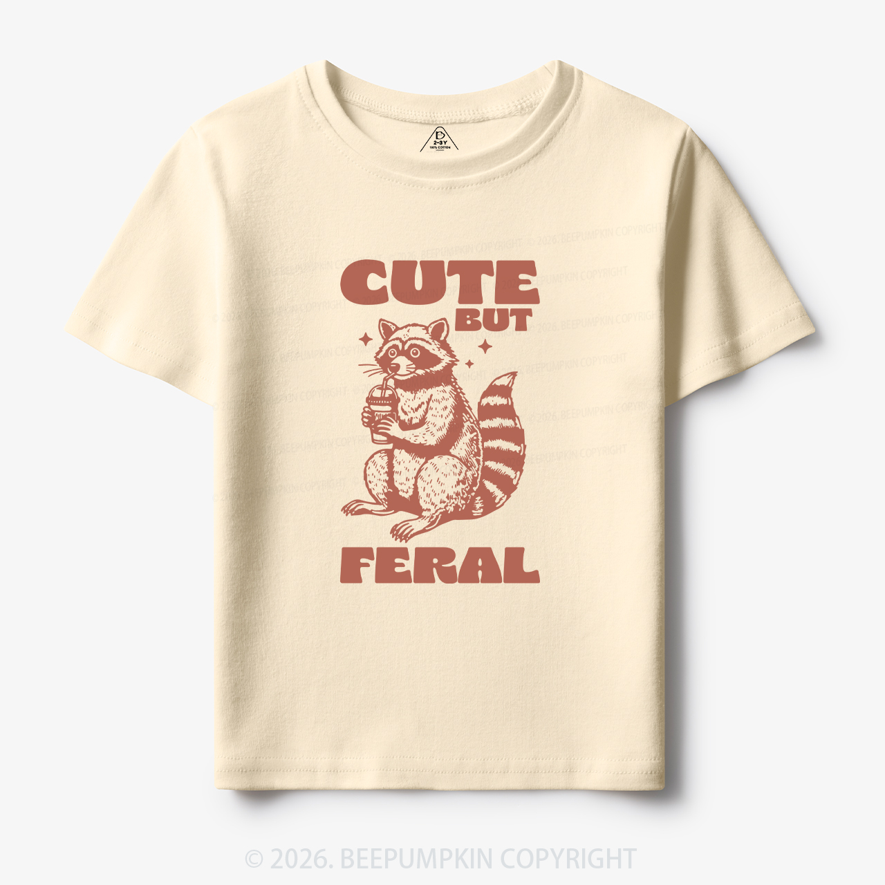 Cute But Feral Toddler&Kid's Tees Beepumpkin 7