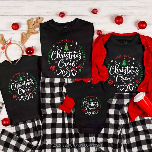 Making Memories Together 2026 Family Christmas Shirts Beepumpkin