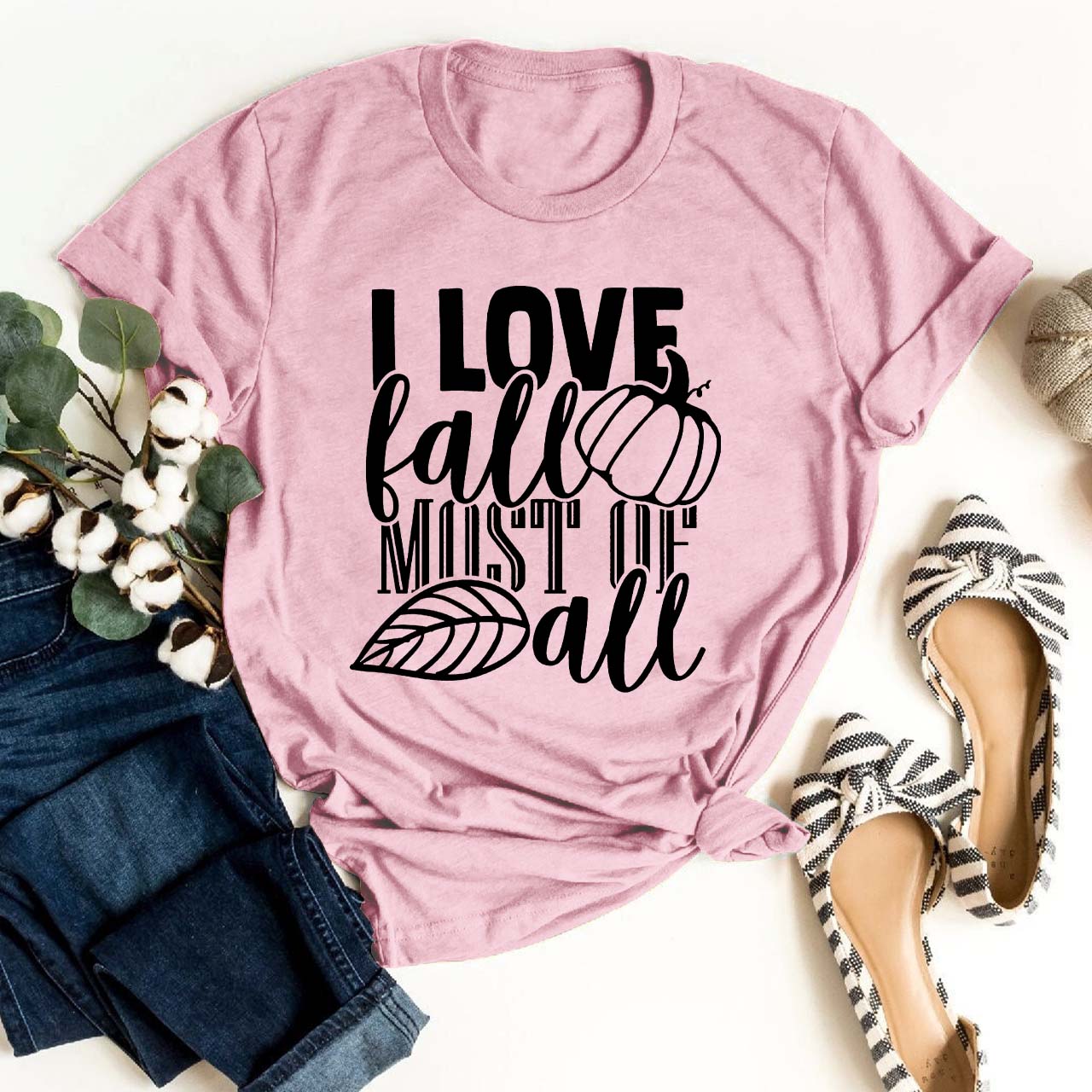 I Love Fall Most Of All Shirt
