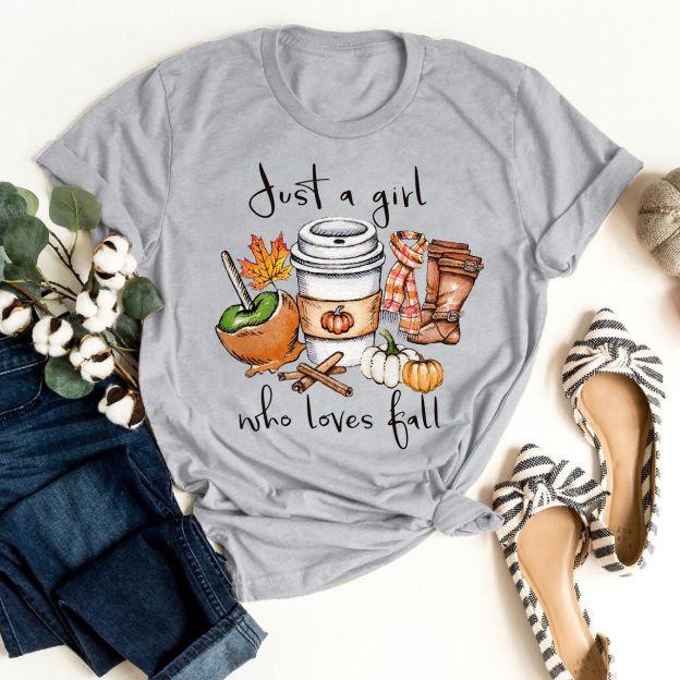Just A Girl Who Loves Fall Shirt For Her