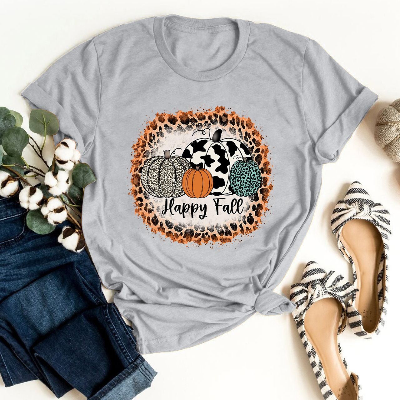 Happy Fall Pumpkin Shirt For Her