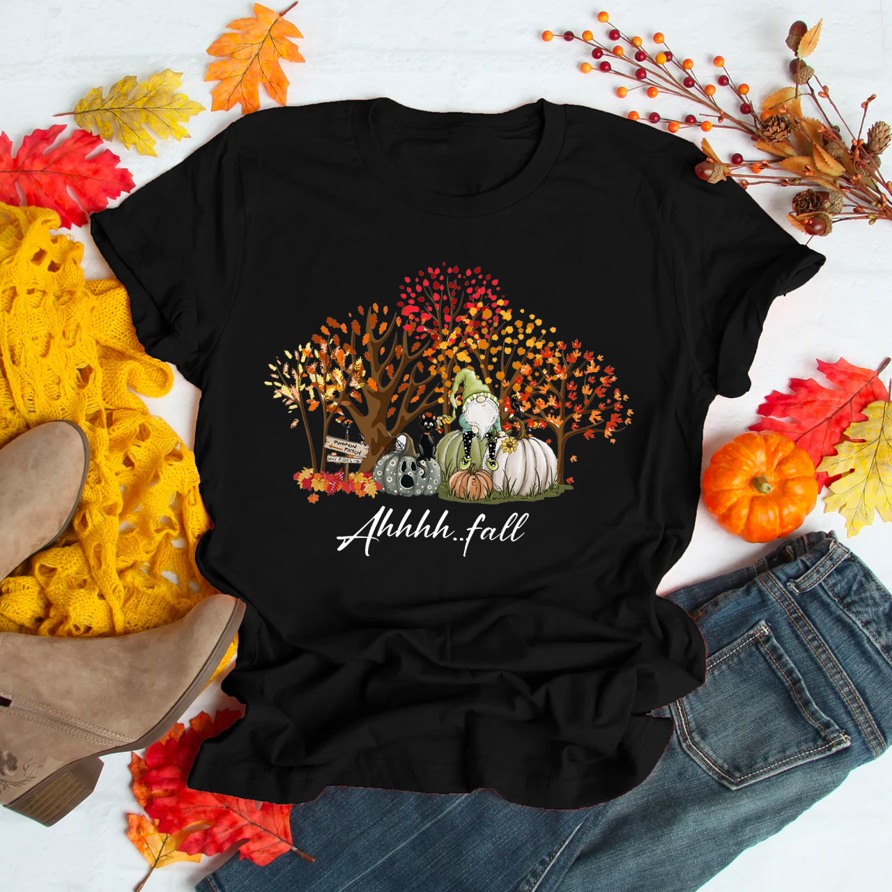 Fall Pumpkin Elves Shirt For Her