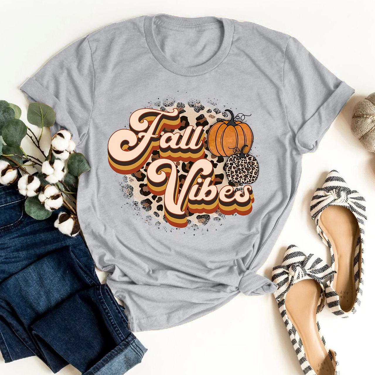 Fall Vibes Retro Shirt For Her