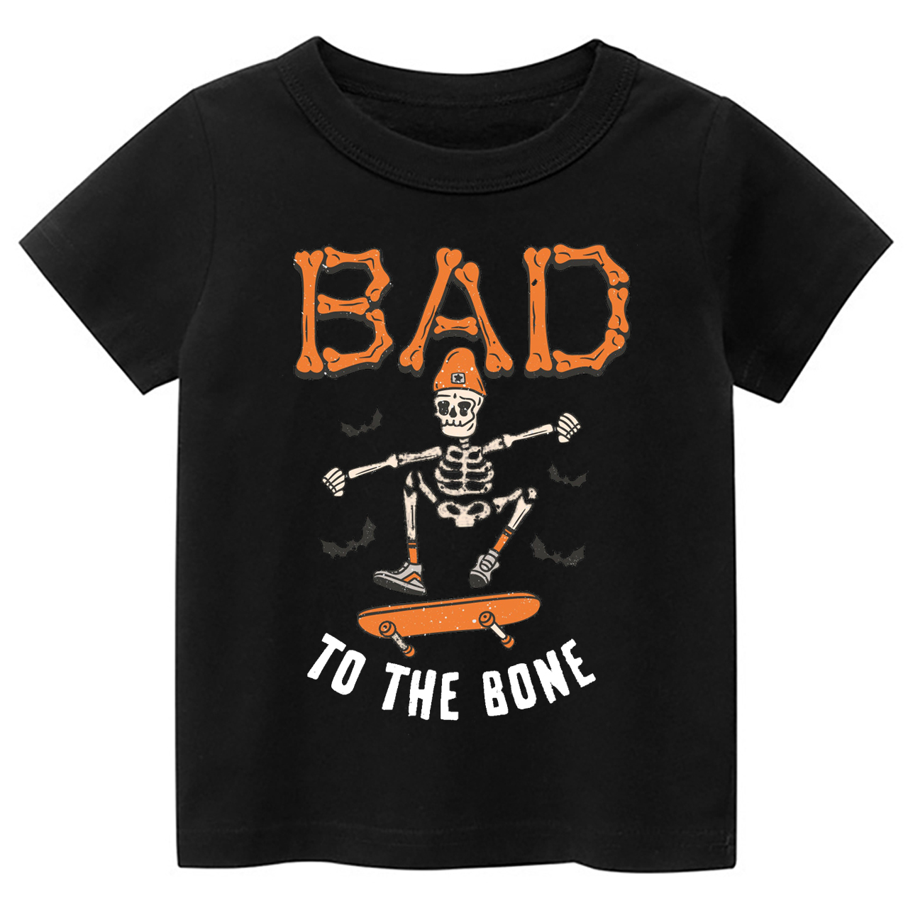Bad To The Bone Halloween Kids Shirt 