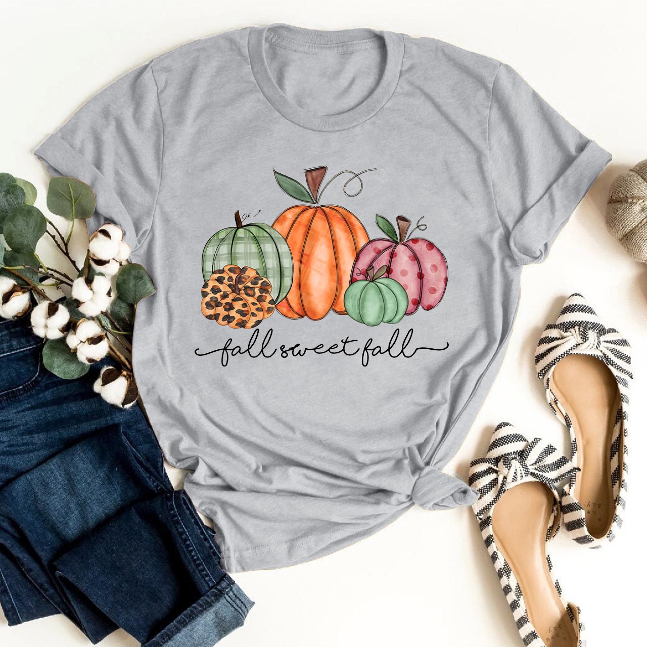 Pretty Pastel Pumpkins Fall Sweet Fall Tees