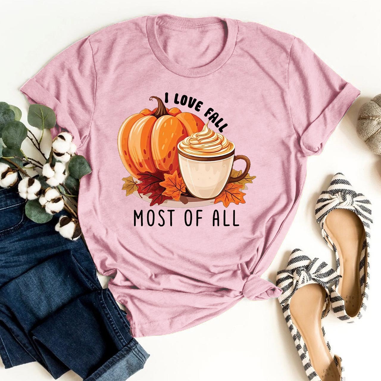 I Love Fall Most Of All Pumpkin Shirts