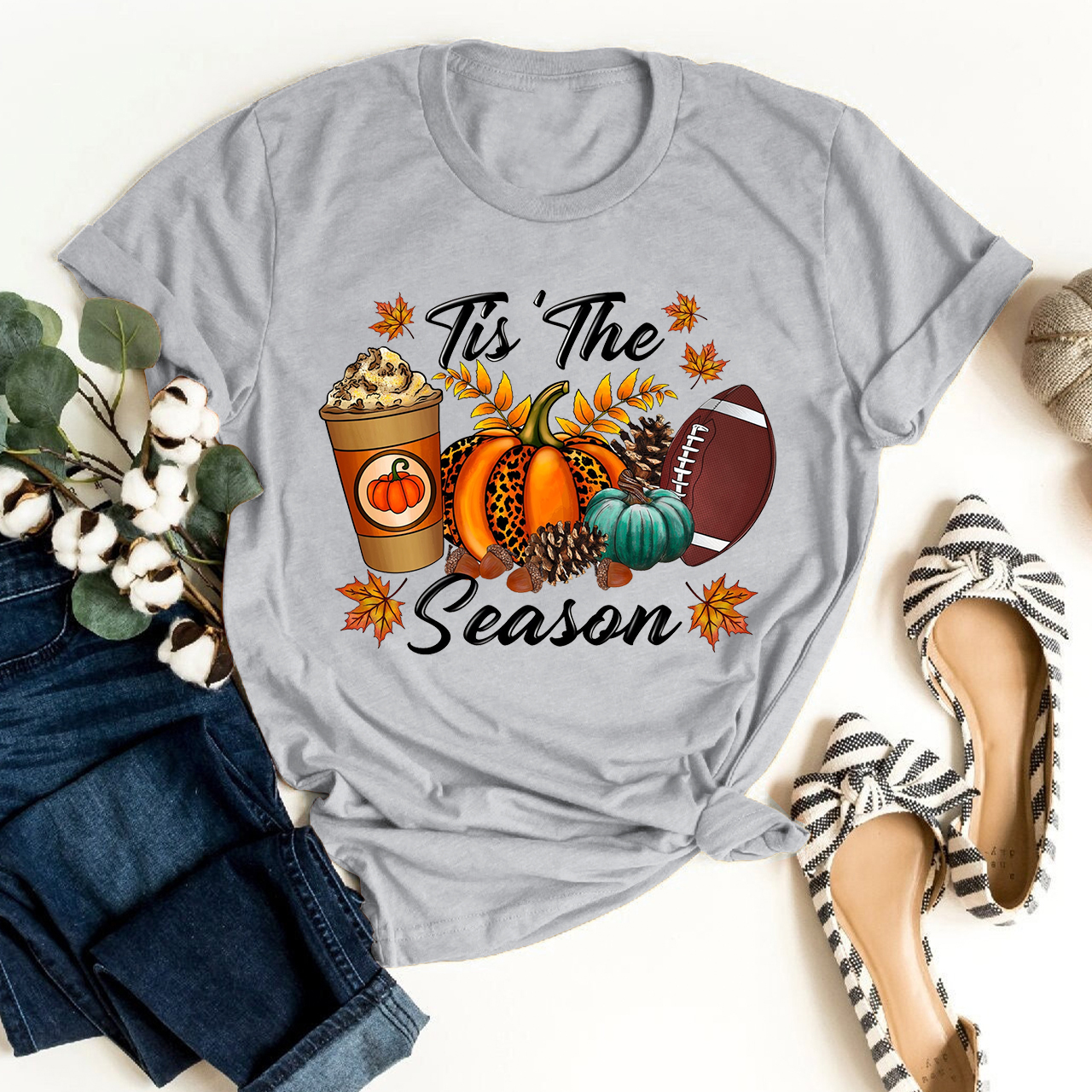 Tis The Season Pumpkin Shirt For Her